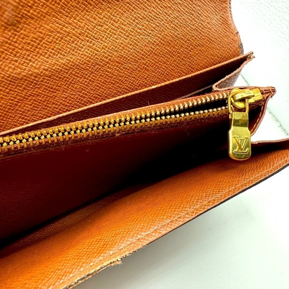 Louis Vuitton Brown Monogram Porte Tresor International Sarah Long Wallwt